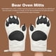 thumbnail image 2 of Toystoory Guantes para hornear Guantes para microondas Guantes con aislamiento térmico Guantes con aislamiento de silicona de algodón Guantes de silicona Cocina y Comedor Un par de osos polares Toystoory HA002980-01, 2 of 6