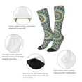 thumbnail image 6 of Balery Round Mandala1 Printed Novelty Socks Men's Women's Crew Socks Sports Socks Knee High Socks Cotton Socks Quirky and Cool Socks, 6 of 9