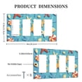 thumbnail image 3 of Cartoon Starfish Shells Switch Cover Decorative Wall Plate / 4-Gang 4-Decor / Standard Size 4.5x8 in, 3 of 5