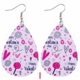 thumbnail image 2 of PVCS Boucles d'Oreilles de la Saint-Valentin Cœur Amour Lèvres Rouges Boucles d'Oreilles Imprimées Double Face, 2 of 2