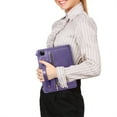 thumbnail image 6 of Dteck Case for iPad Pro 13 Inch 2024 M4 A2925 A2926 with Pencil Holder Pocket, Business PU Leather Crossbody Strap Handbag Case,Purple, 6 of 6