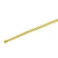 thumbnail image 3 of JewelStop 10K Yellow Gold 6.6mm Semi-Solid Classic Miami Cuban Chain with Polished Finish and Box Lock Clasp - 22in, 3 of 7