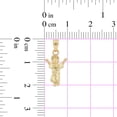 thumbnail image 4 of 14k Yellow Gold, Mini Tiny Divine Infant Child Jesus Christ Pendant Religious Charm 10mm NO Necklace, 4 of 9