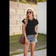 thumbnail image 5 of Camisetas de Entrenamiento de Verano para Mujer, Color Negro, Talla S, 5 of 10