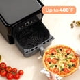 thumbnail image 4 of Casabay Air Fryer with Window, 7.5QT Countertop Air Fryer with 12-In-1 Preset Programs, Digital Touch Screen & Heat-Resistant Handle, Black, 4 of 5