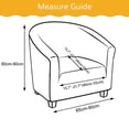 thumbnail image 4 of veasfak Geometric Printed Stretch Club Chair Slipcover Polyester Single Chair Cover Anti-Skid Elastic Stretchable Arm Chair Cover Furniture Protector Soft pattern 1, 4 of 9