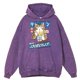 thumbnail image 4 of Sudadera con capucha para hombre, estilo retro, desgastado, con estampado de gato comiendo fideos, estilo Harajuku, de gran tamaño, informal, 100 % algodón, holgada, 4 of 4