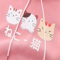 thumbnail image 2 of Bouanq Women Teen Girls Cat Hoodie Sweatshirt Cute Cat Ear Sleeping Cat Loose Casual Printed Pullover Sweatshirt, 2 of 7