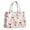 Red Christmas Gingerbread, variant on Large Capacity Tote Bag,Dark Christmas Golden Reindeer Pattern Handbag Fashion Luxury Tote Bag,15.7"x13"x 5.1" Inches,Laptop Compatible