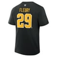 thumbnail image 2 of Men's Fanatics Marc-Andre Fleury Black Pittsburgh Penguins Authentic Stack Name & Number T-Shirt, 2 of 2