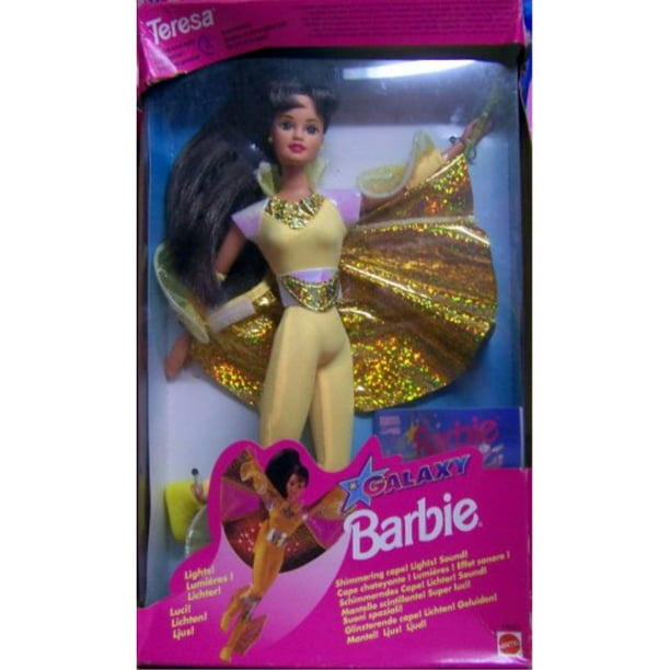 patroon kofferbak kust Flying Hero Barbie TERESA DOLL Galaxia Galaxie w Shimmering Cape, Lights &  Sounds (1995) by Mattel - Walmart.com