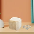 thumbnail image 4 of Titular de anillos,propuesta de caja de anillos de compromiso de fantasía nupcial única,Cajas de anillos dobles tocador de de boda,Anillos estuche aniversario Tapa desmontable, 4 of 8