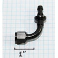 thumbnail image 3 of (one)90 Degree AN4 4AN AN-4 Push On/ Push Lock Hose End Fitting Adapter Black, 3 of 5