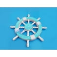 thumbnail image 5 of Nagina International Nautical Rusitc Ocean Blue Antique Deocorative Ship Wheel - Pirate Home Decor Wall Hanging Gifts (42 Inches), 5 of 6