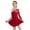 Burgundy, variant on Kids Girls Shiny Rhinestone Mesh Tutu Figure Skating Dress,Sizes 6-16 Hot Pink 8