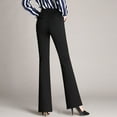 thumbnail image 4 of Pantalon à Jambes Droites Solide Pantalon Évasé, 4 of 9
