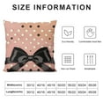 thumbnail image 5 of Qinduosi Happy Halloween Pillow Covers Orange Pink White Polka Dots Pumpkin Home Decor Black Bowknot Cute Throw Pillows Holiday Party Outdoor Cushion Case for Home Sofa White, 5 of 5