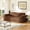 Brown, variant on 114" Modular Deep Seat Sofa, Plush Towel Fabric, Full Foam Compressed Sofa with Movable Back Cushions, No Assembly 3-Package Couch