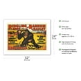 thumbnail image 2 of Gargantua the Great Gorilla - Ringling Brothers and Barnum & Bailey Circus - Greatest Show on Earth - Vintage Circus Poster c.1938 - Bamboo Fine Art 290gsm Paper Print (Unframed) 24x32in, 2 of 4