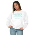 thumbnail image 3 of Funny Mother Definition Cute Mom Women Crewneck Sweatshirt Brisco Brands M, 3 of 6