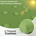 thumbnail image 6 of PUKNLY Outdoor Deep Seat Cushion Set, 44x22 in Waterproof Fade Resistant Patio Furniture Cushions, 6 of 7