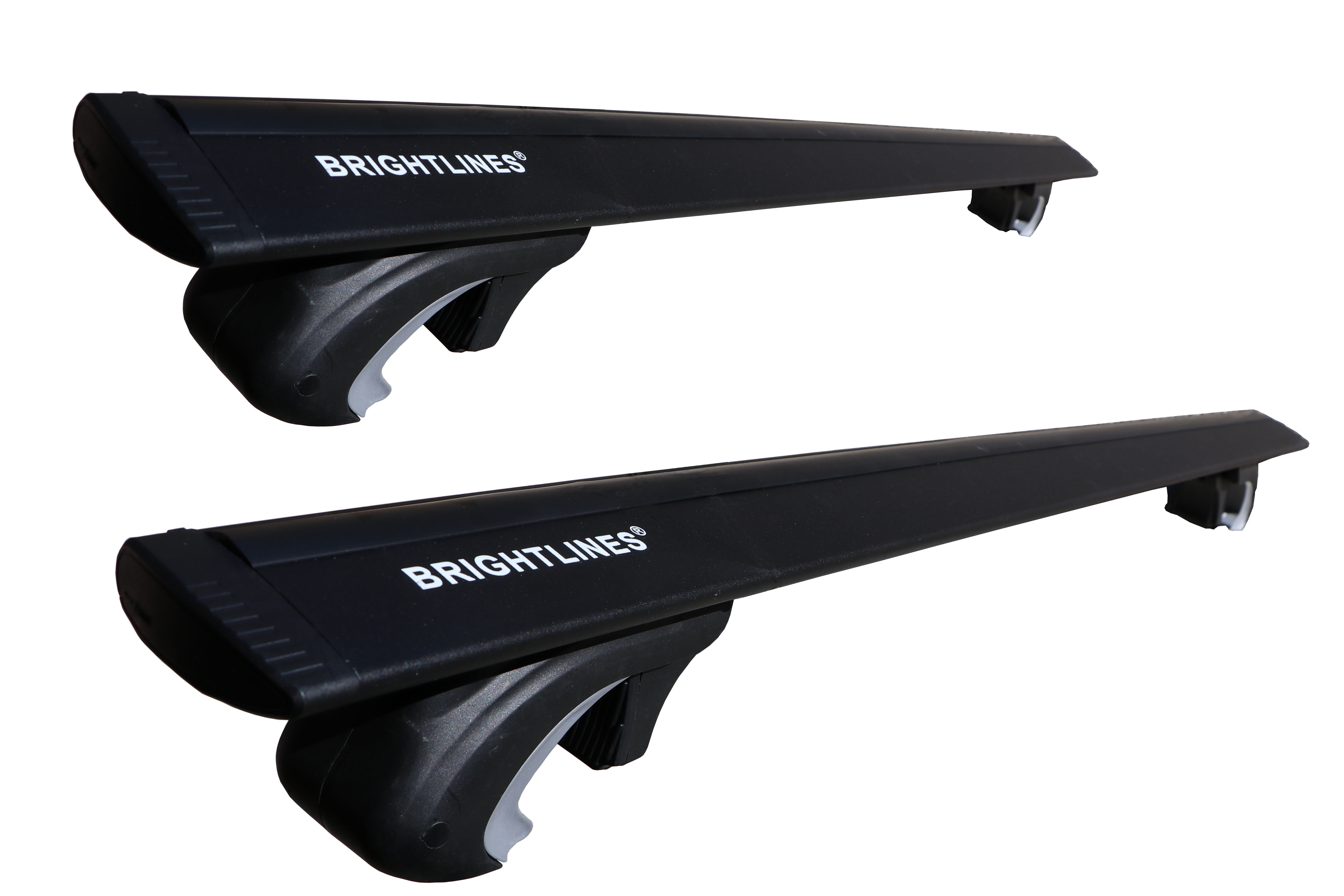 BRIGHTLINES All Black Heavy Duty 220 lbs Wing Shaped Universal Crossbars Roof Racks Compatible with 2014-2023 Jeep Cherokee for Kayak Luggage ski Bike Carrier, a Set of 2