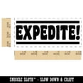 thumbnail image 2 of Expedite Bold Express Mail ASAP Self-Inking Rubber Stamp Ink Stamper for Business Office - Pink Ink - Small 1-1/2 Inch, 2 of 7