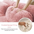 thumbnail image 5 of FFH 114.7" L Shaped Couch Plush Boneless Sofa with Movable Ottoman, Pink, 5 of 12