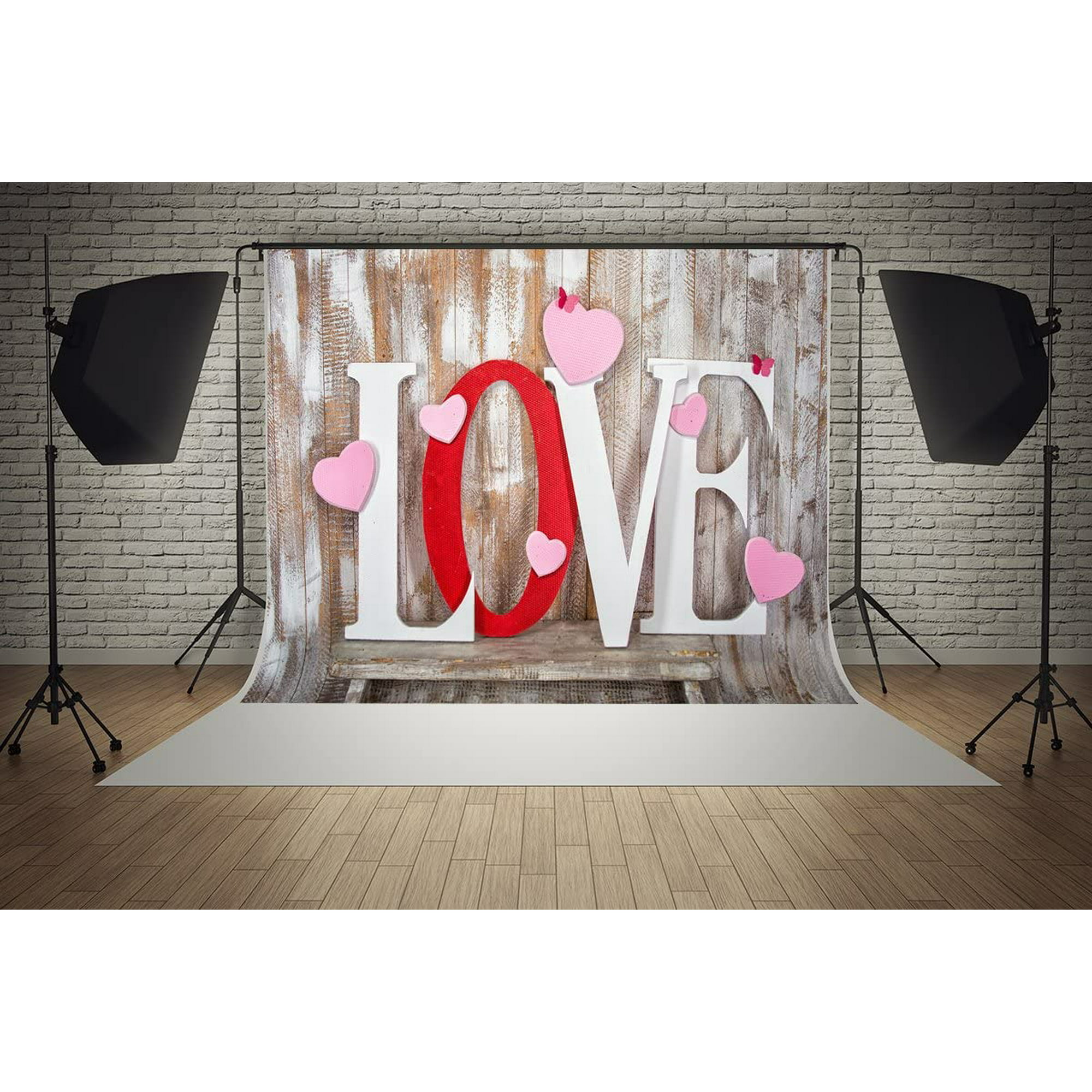 7ft(W) x 5ft(H) Mother's Day Backgrounds Love Wood Wall Pink Heart Happy  Birthday Wedding Party Decorations Microfiber | Walmart Canada