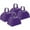 Purple, variant on 4-pack of 3-inch metal cowbells for making loud noises, hand-beaten cowbells are perfect for football games, parties, and team spirit.,Multicolor