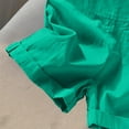 thumbnail image 4 of Fjofpr Summer Clearance Deals Girls Shorts Size 8-10 Clearance Girls Summer Sleeveless Casual Romper Spaghetti Strap Shorts Jumpsuit With Pockets（3-10Y）, 4 of 6