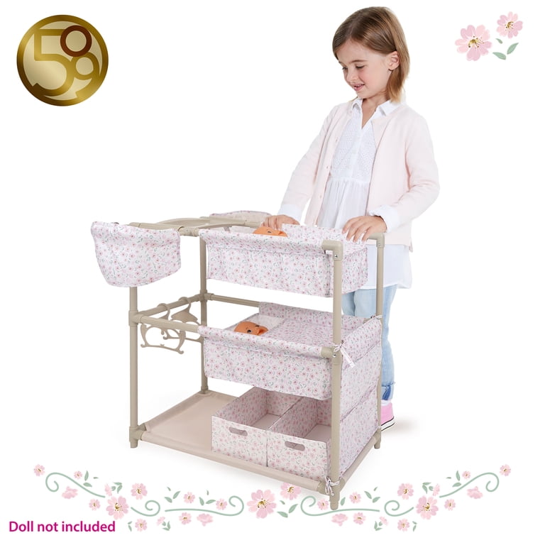 509 Crew: Little Flora - Twin Doll Play Center - Flower-Tan-Pink