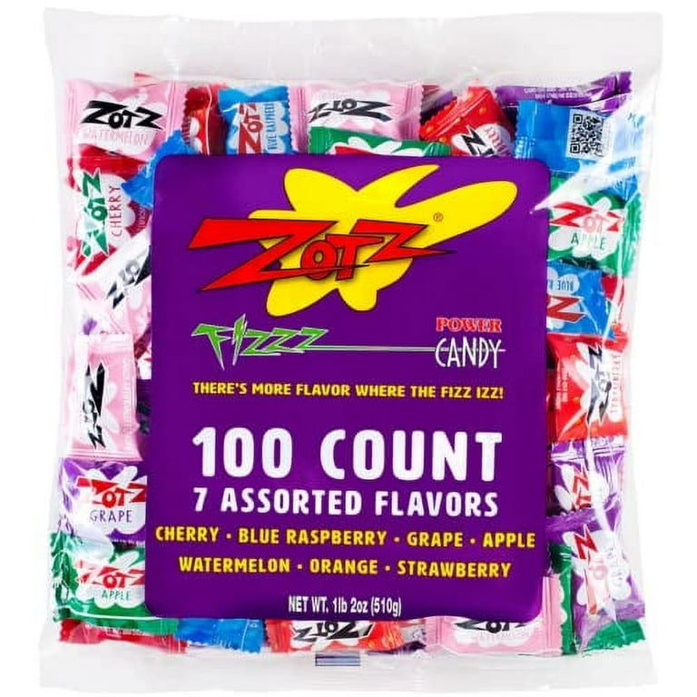 Zotz Fizzy Candy, Assorted Flavors, 200 Count - Walmart.com