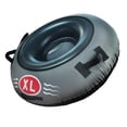 thumbnail image 3 of Gray 80x80cm Small Foldable Inflatable Snow Tube - Oxford Cloth Soft Base, Freeze-Resistant Thickened PVC Inner Tube, Sturdy Handles, Quick Inflation/Deflation Valve for Kids & Adults, Portable, 3 of 7