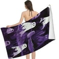 thumbnail image 2 of PHYHOO Little Ghost Beach Towel Happy Halloween Holiday Microfiber Beach Towels for Travel Microfiber Sand Free Thin Quick Fast Dry Super Absorbent Perfect for Camping 30x60in, 2 of 8