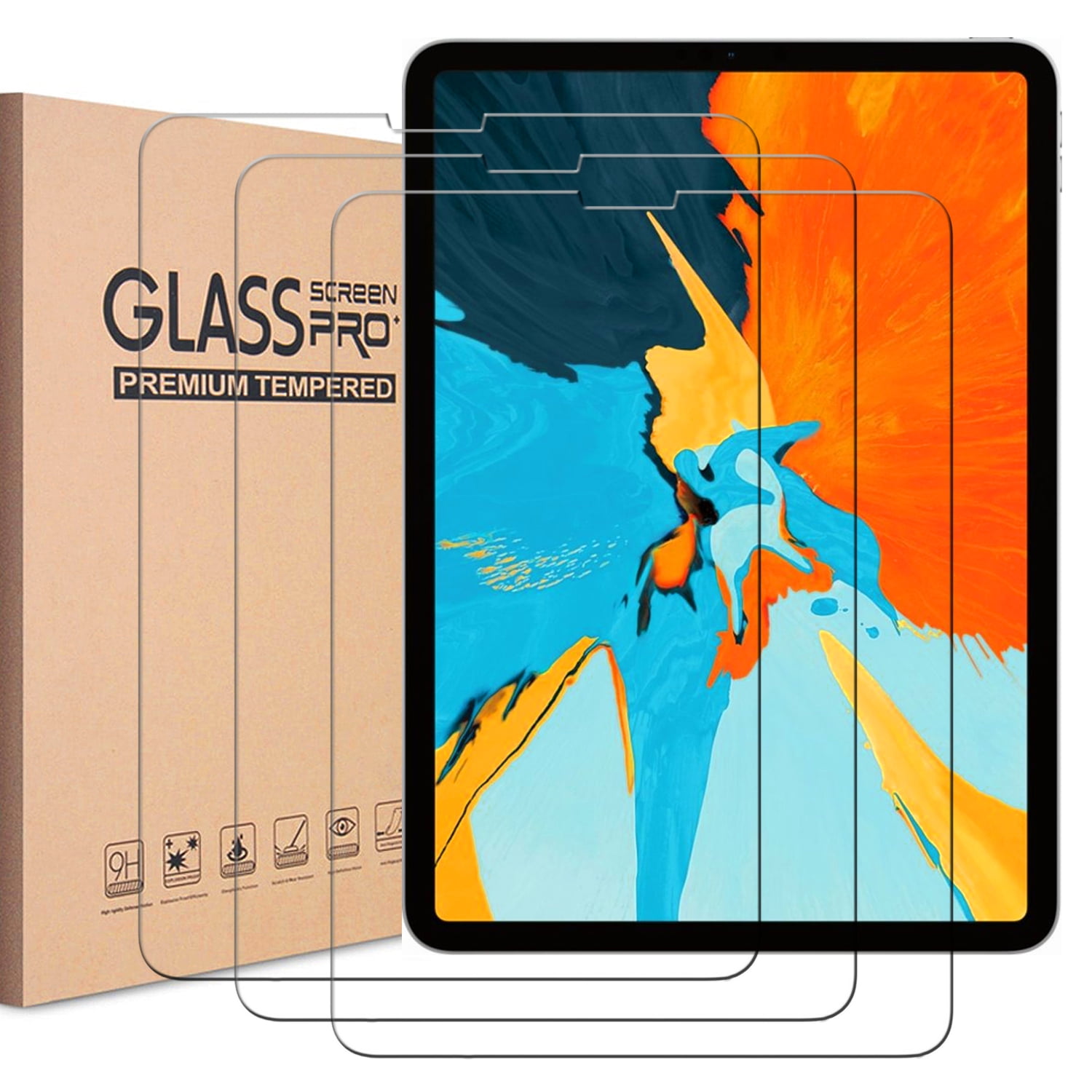 2018/2017 /Pro 9.7 9H Tempered Glass Film Replacement for iPad 9.7 Hianjoo 2-Pcs Screen Protector Compatible with iPad 9.7 Inch /Air 1/Air 2 2016