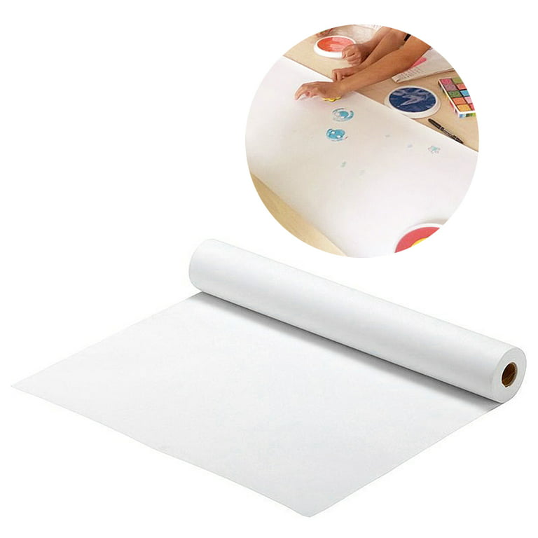 Paper Roll Drawing Art Sketch Easel White Blank Painting Wrapping Papar Kids Craft Kraft Crafts Poster Gift Bond Board, Size: 500X45cm