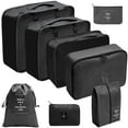 thumbnail image 1 of Juego organizador de viaje de 8 piezas: ¡cubos de embalaje para un viaje eficiente! Bolsa ordenada para zapatos, 1 of 10