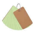 thumbnail image 1 of WHEANG Sticky Note 50 Sheets of 9.4Cmx5Cm Blank Page Kraft Paper Notebook Study Card Portable Notepad Diy Notebook One Size Green, 1 of 9