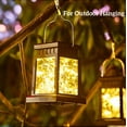 thumbnail image 5 of MEHOOM 4 Pack Outdoor Solar Lanterns Warm White, 40 LED Vintage Palace Hanging Decorative Garden Lights, Waterproof Solar Powered Lights for Patio, Yard, Balcony, Christmas Decorations Outdoor, 5 of 11