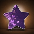 thumbnail image 3 of Star Shaped Energy Saving Night Light Living Room Night Light, Bedroom Night Light, Corridor Night Light, Study Night Light Purple Cute Heart Pattern, 3 of 6