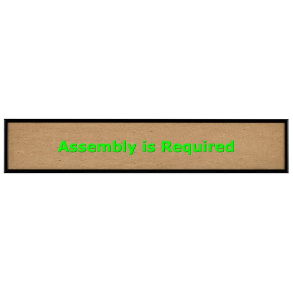 Quadro Frames 5x35 inch Picture Frame, Black, Style P375-3/8 inch Wide Molding