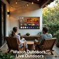 thumbnail image 3 of SYLVOX 50" Outdoor TV with Wall Mount and Cover, 4K UHD Smart Google TV, IP55 Weatherproof for Partial Sun Outdoor, 700nits (2025 Patio Series), 3 of 8