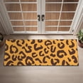 thumbnail image 2 of Yellow and Black Of Leopard Print Door Rugs,Washable Non Slip Door Mats Indoor,Decorative Door Mats,Entry Mat Indoor for Entrance,Bedroom,Kitchen,Bathroom,16"x47", 2 of 6