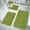 Green, variant on HYLLai 4-Piece Bathroom Rug Set, Non-Slip Toilet Mat with Latex Backing, Super Soft Absorbent Memory Foam, Machine Washable, Gray