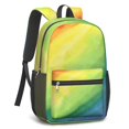thumbnail image 2 of 17 Inch Lightweight Backpack,PVC Waterproof Oxford Fabric, Ergonomically Designed, with Large Capacity, Vibrant Rainbow Print, 2 of 5