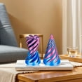 thumbnail image 4 of HBASD Impossible Pyramid Passthrough Sculpture, New 3D Printed Spiral Cone Desk Toy, Mini Vortex Thread Illusion (Purple Blue), 4 of 5