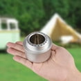thumbnail image 3 of BIQIANWO Mini Outdoor Portable Camping Stove, Aluminum Alloy, No Ignition Function, Black and Silver Colors, Portable and Lightweight, No Magnesium Rod or Flint Included, 3 of 8