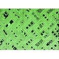 thumbnail image 1 of Ahgly Company Indoor Rectangle Solid Green Modern Area Rugs, 2' x 4', 1 of 4