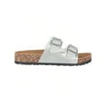 thumbnail image 2 of Women's Cork Footbed Sandals With Adjustable Buckles Slip On Platform Slides Sandals, 2 of 5